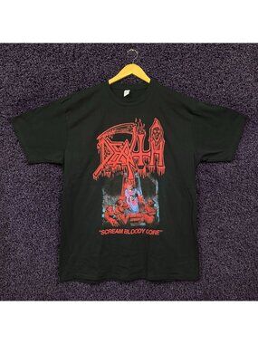 Death Scream Bloody Gore Death Metal Band T-Shirt Size Extra Large